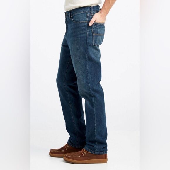 L.L Bean Classic Fit dark washed denim sz 30X34 - Picture 4 of 10